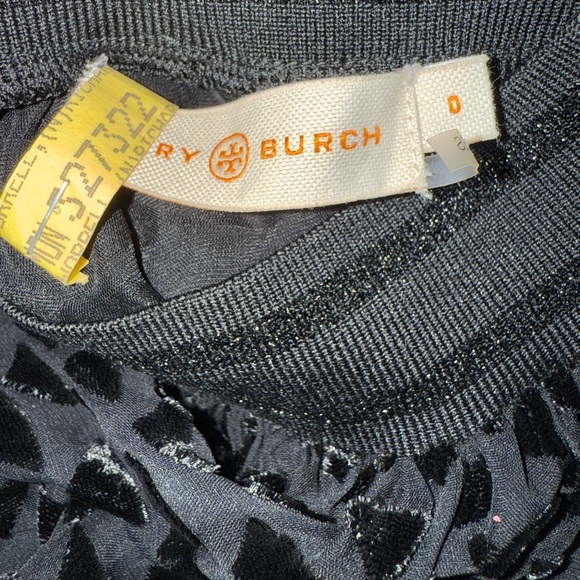 Tory Burch velvet devore midi dress black - Picture 9 of 9